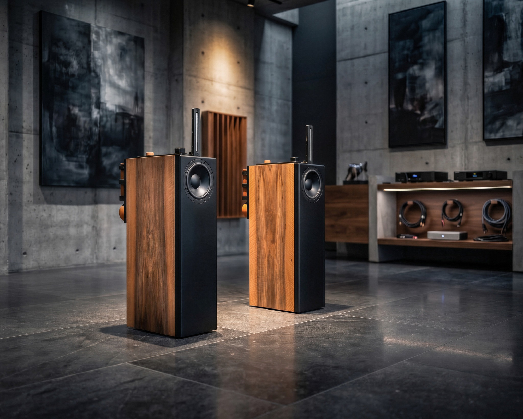 Osola Reference loudspeakers in a listening room
